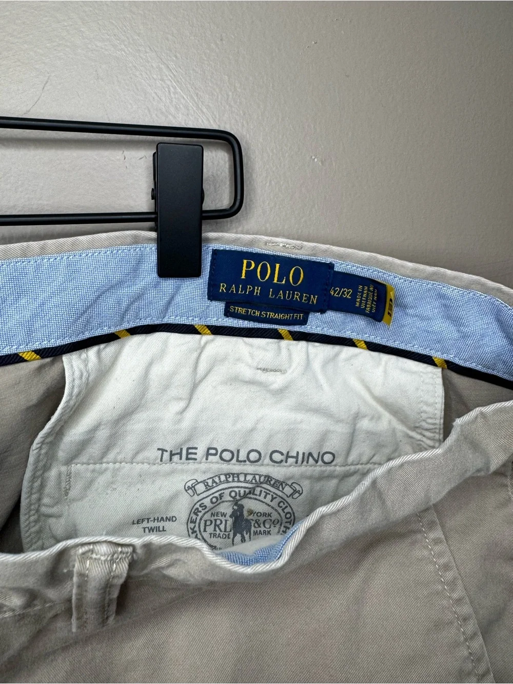 Polo by Ralph Lauren Beige/Tan Straight Stretch Fit Chino Pants
